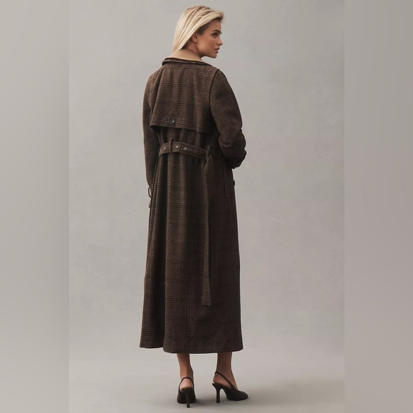 Avec Les Filles Double Layered Trench Coat - Picture 4 of 9